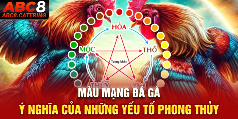 Màu mạng đá gà ý nghĩa của những yếu tố phong thuỷ